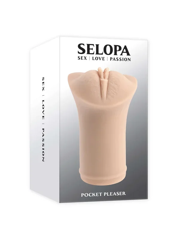Evolved Novelties Selopa Pocket Pleaser Light – Stretchy Stroker with Penis Ring