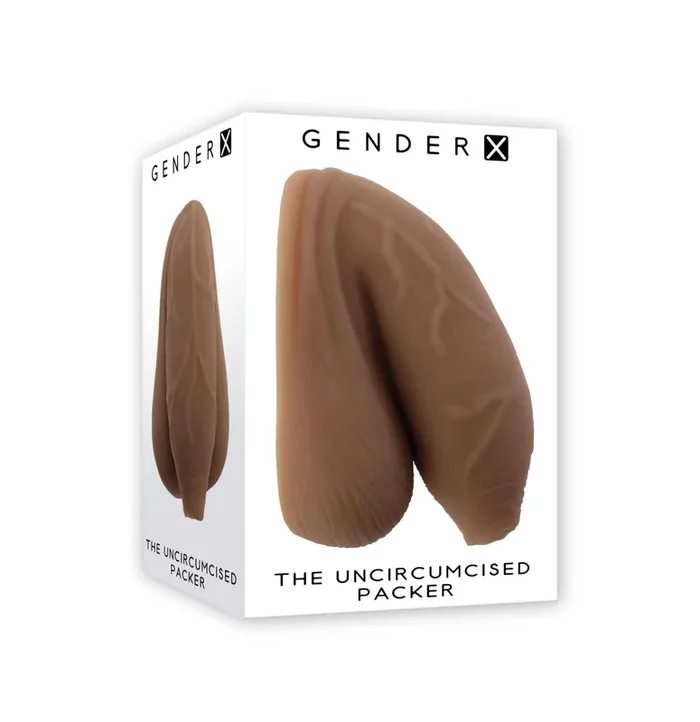 Evolved Novelties Uncircumcised Packer Dark Brown – Realistic TPE Packer