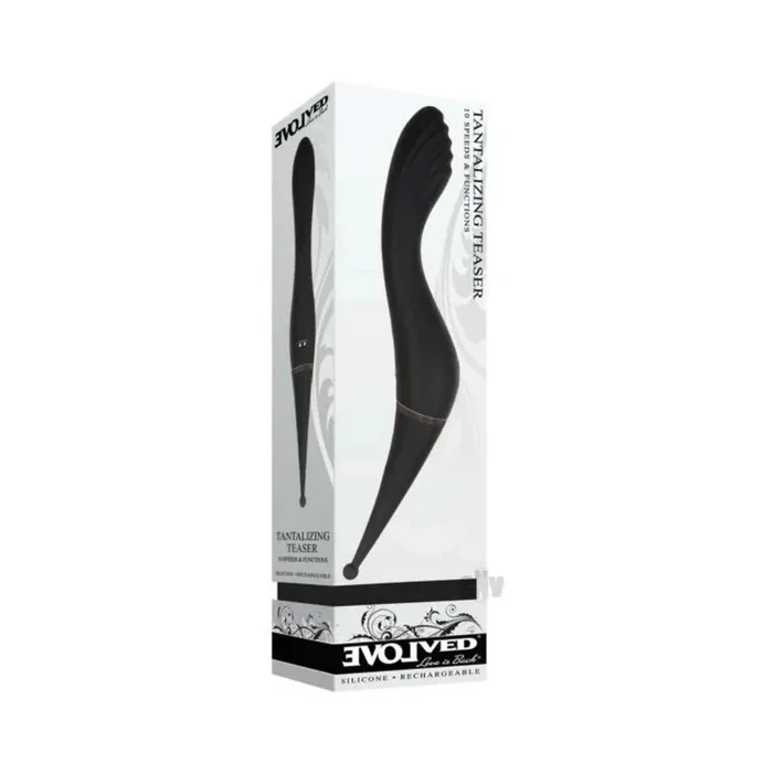 Evolved Tantalizing Teaser Rechargeable Silicone Black