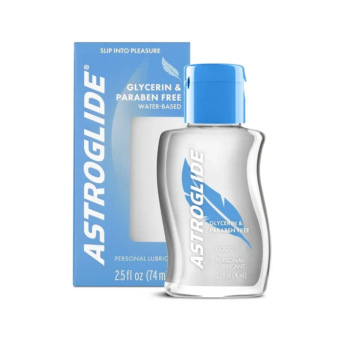 Experience Comfort and Sensation with Astroglide Glycerin and Paraben Free Liquid Lubricant 2.5 Oz