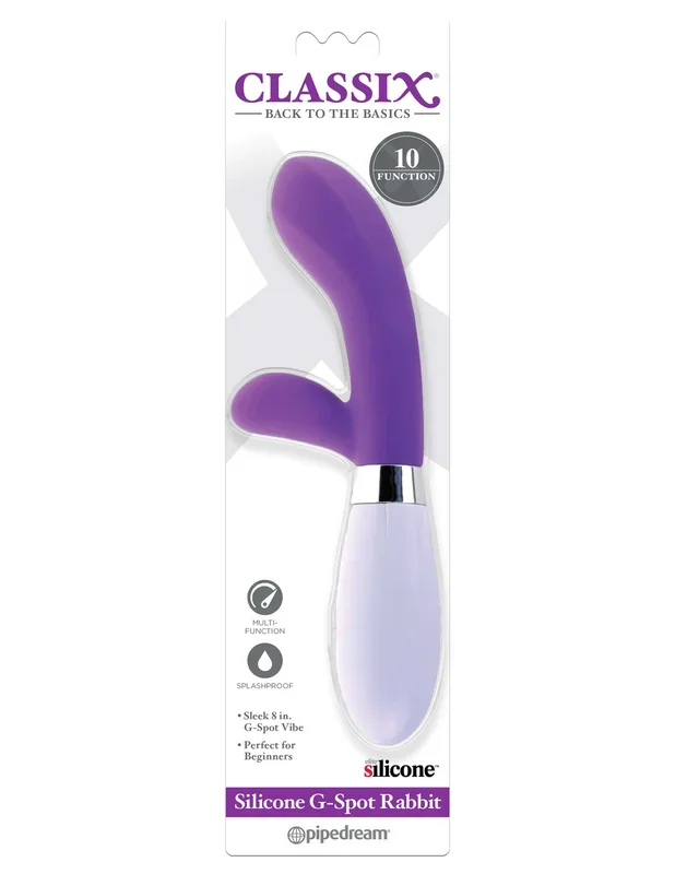 Experience Dual Pleasure with the Classix Silicone G-Spot Rabbit Vibrator