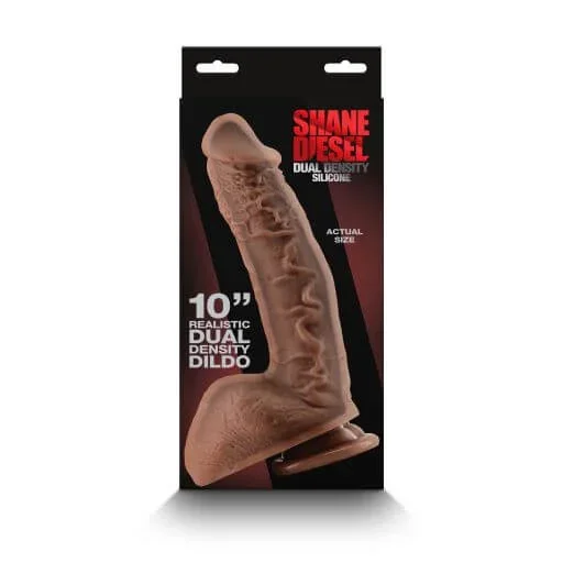Experience Legendary Pleasure with Shane Diesel Dual Density Dildo 10 inches