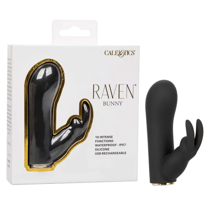 Experience Sensational Pleasure with the Raven Bunny Black Vibrator