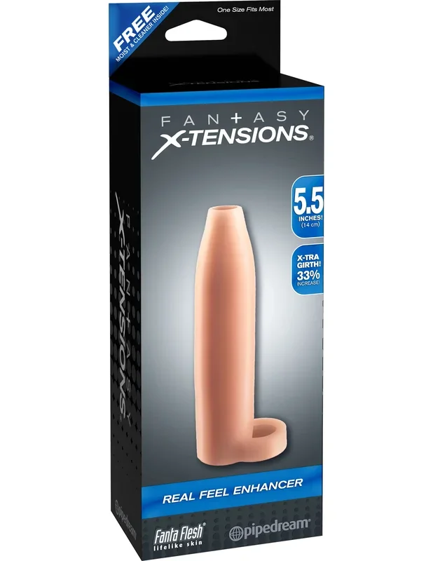 Fantasy X-Tensions Real Feel Penis Sleeve Enhancer Flesh Color