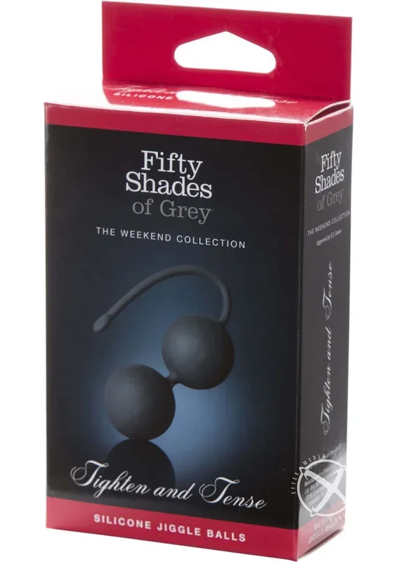 Fifty Shades of Grey Tighten and Tense Silicone Jiggle Balls – Black
