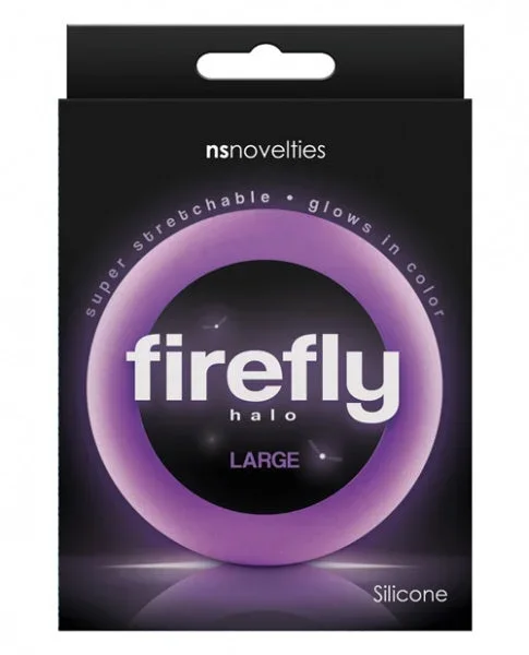 Firefly Halo Large Cockring – Purple