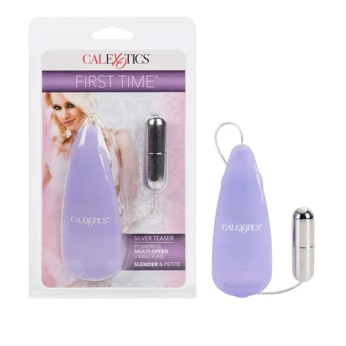 First Time Satin Teaser Purple Vibrating Bullet – Multi-Speed, Pocket-Sized Stimulator