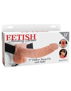 Fulfill Your Fantasies with Confidence: Fetish Fantasy Series 9-Inch Hollow Strap-On with Balls