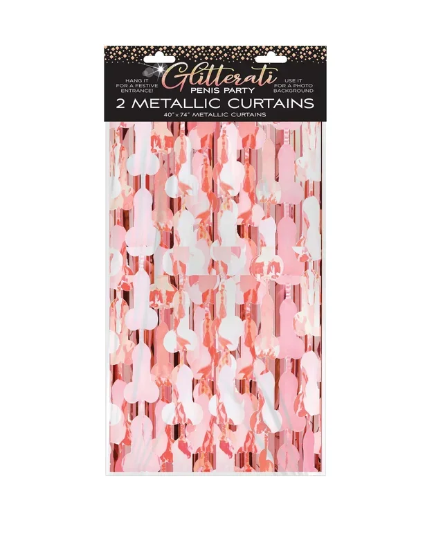 Glitterati Penis Foil Curtains from Candyprints: The Ultimate Statement Piece for Adult Celebrations