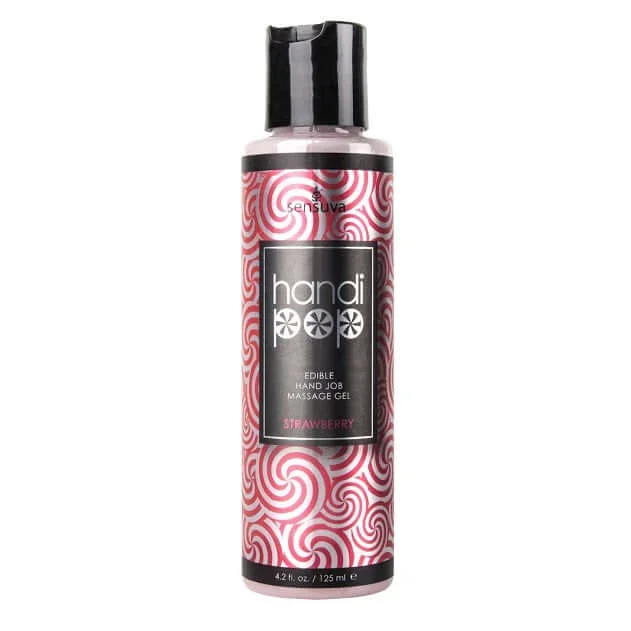Handipop Edible Hand Job Massage Gel 4.2 Oz: Sensual Strawberry Flavor