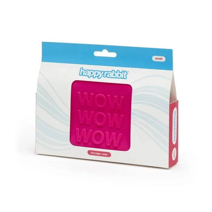 Happy Rabbit ‘Wow’ Lockable Silicone Storage Bag Pink Small