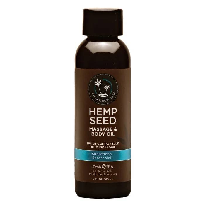 Hemp Seed Massage & Body Oil Sunsational 59ml Bottle