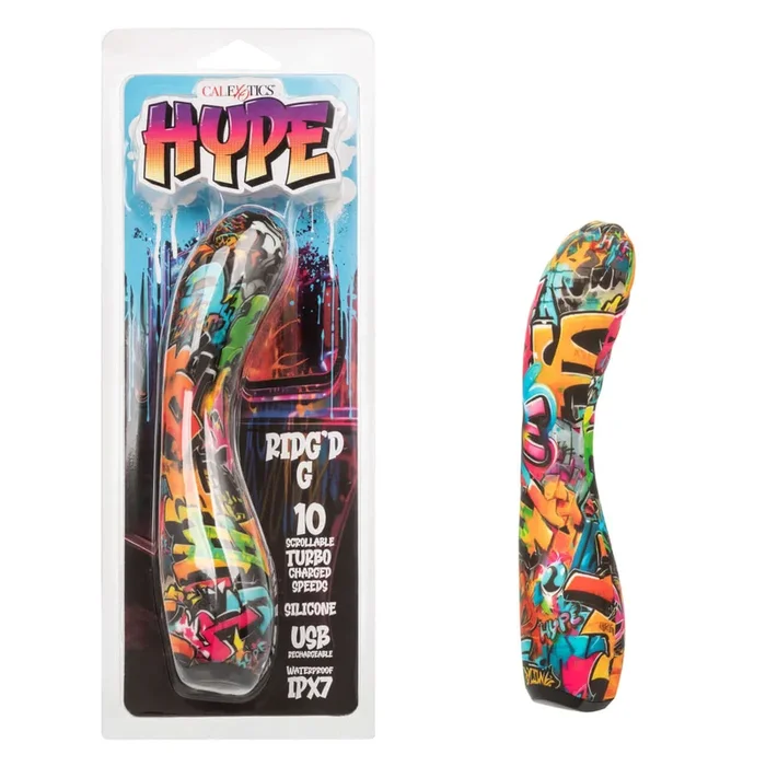 Hype Ridg’d G – 10-Speed Curved G-Spot Vibrator for Deep, Ridges-Enhanced Pleasure