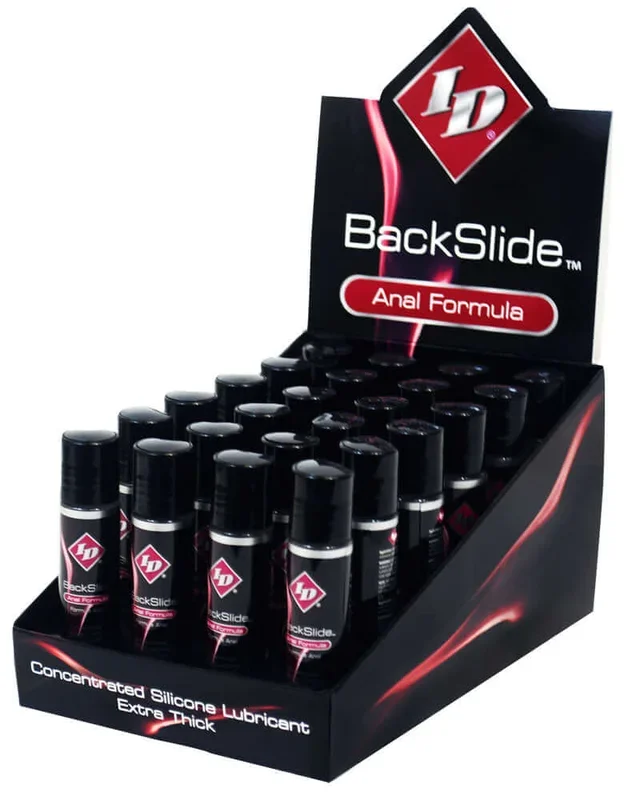 ID Backslide Anal Formula Personal Lubricant – 24 Piece Display