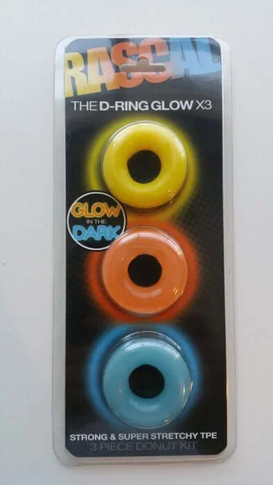 Illuminate Your Pleasure with Rascal Toys D-Ring Glow in the Dark Cock Rings X3!