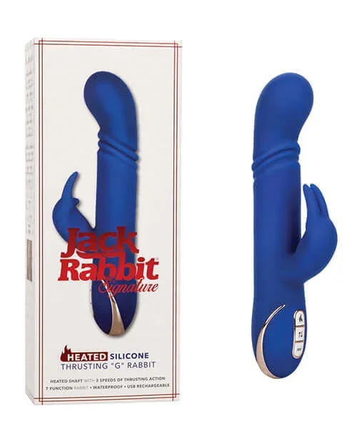 Indulge in Sensual Bliss with the Jack Rabbit Signature Heated Silicone Thrusting G Rabbit