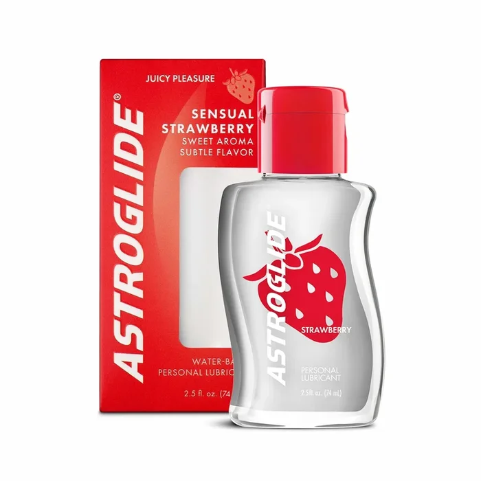 Indulge in Sweet Sensations with Astroglide Strawberry Flavored Personal Lubricant 2.5 Oz