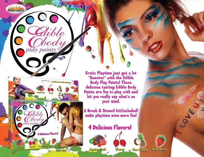 Indulge in Sweet Sensations with Edible Body Play Paints!
