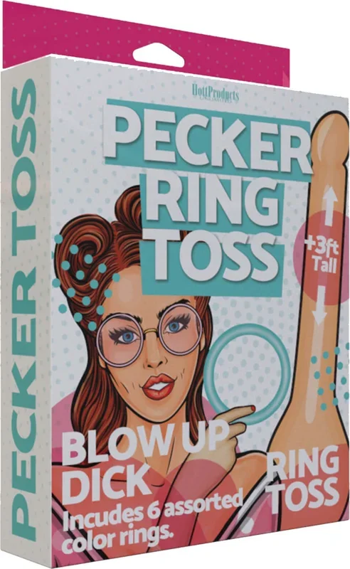 Inflatable Pecker Ring Toss Game by Hott Products Unlimited