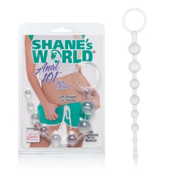 Introduce Yourself to Anal Pleasure with Shane’s World Anal 101 Intro Beads in Clear