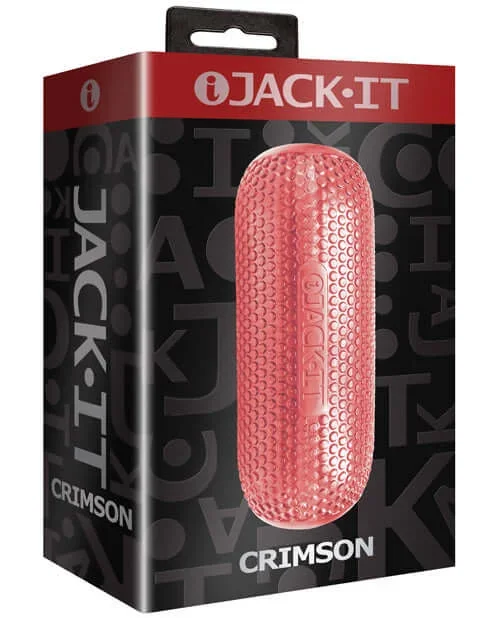 Jack-It Stroker Crimson Red Masturbation Device