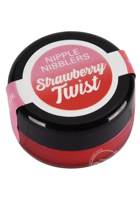 Jelique Nipple Nibblers Cool Tingle Balm Strawberry Twist 3 gm. 1 pc.