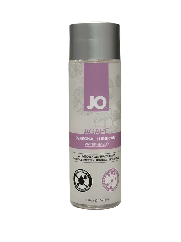 JO Agape 8 Oz – pH Balanced Water-Based Lubricant for Sensitive Skin