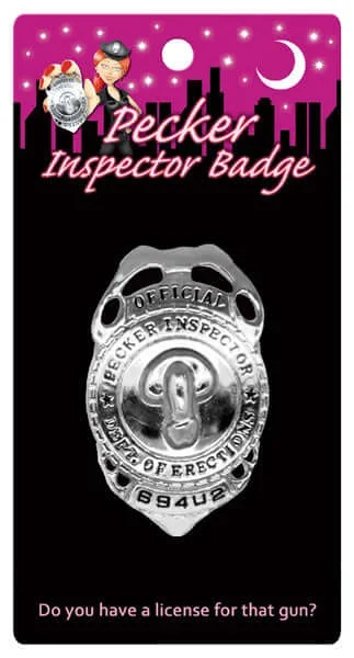 Kheper Games Pecker Inspector Badge – Add Fun to Your Bachelorette Party