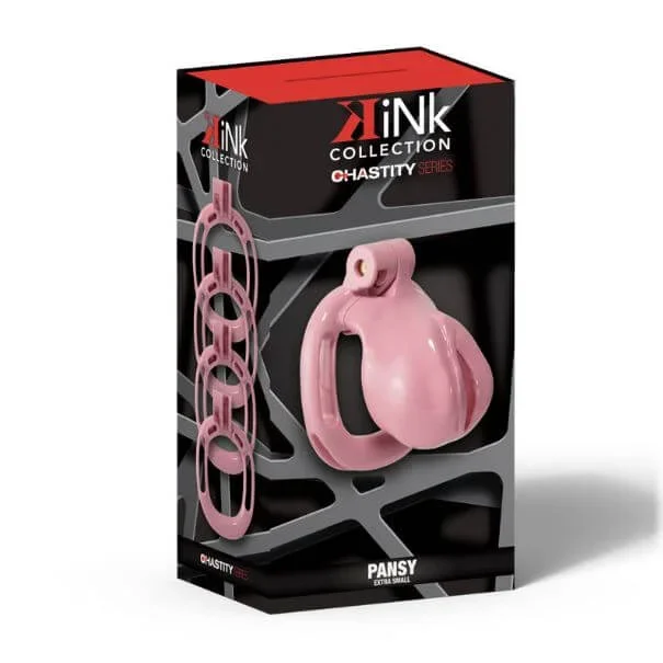 Kink Chastity Pansy Cock Cage Extra Small Pink