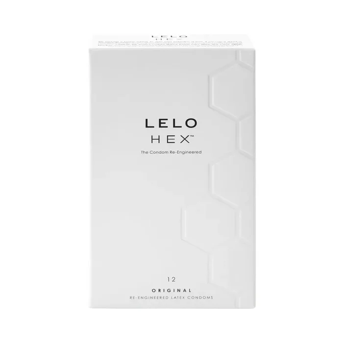 LELO HEX Original Lubricated Latex Condoms 12-Pack