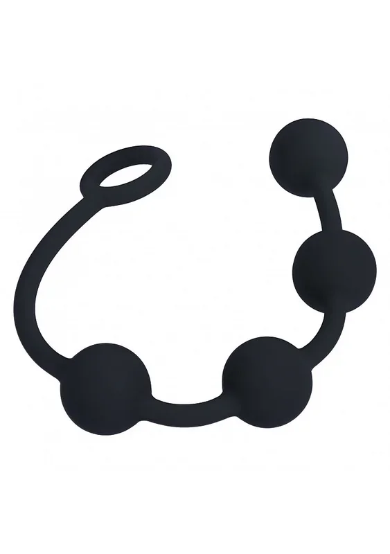 LEVELZ – Round Silicone Anal Balls – M – 30mm – Black