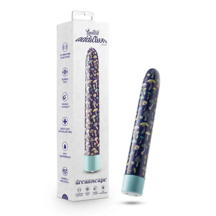 Limited Addiction Dreamscape 7-Inch Rechargeable Vibe – Explore New Dimensions of Pleasure in Blue
