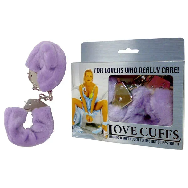 Love Cuffs – Purple Fluffy Skin Hand Cuffs