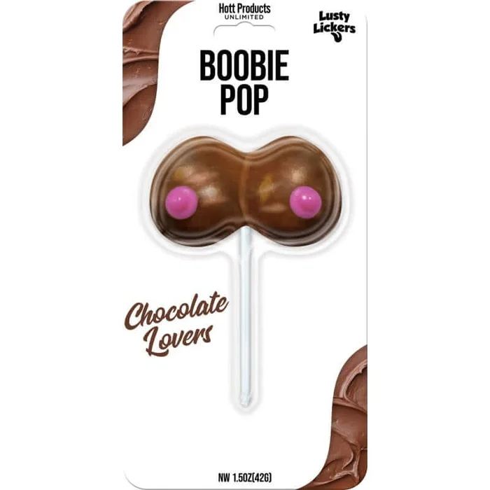 Lusty Lickers Boobie Pop Chocolate Sucker