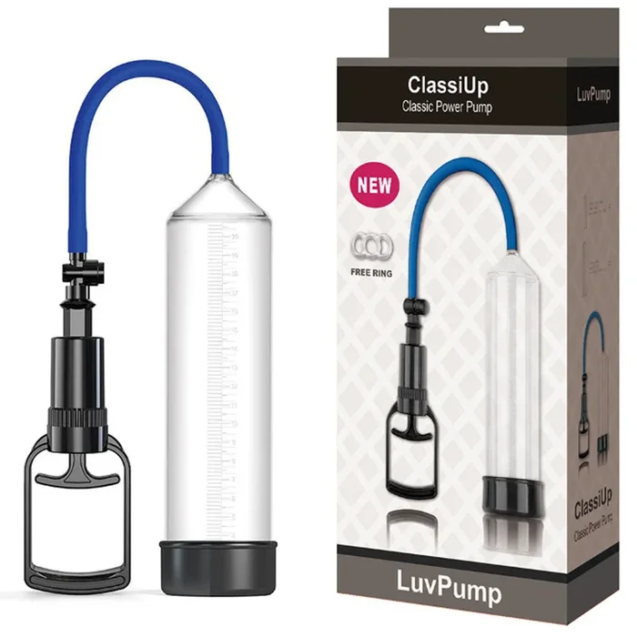 LuvPump ClassiUp Classic Power Pump – Large – Clear Penis Pump
