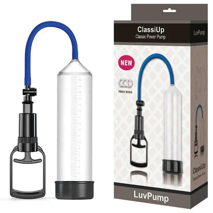 LuvPump ClassiUp Classic Power Pump – Medium – Clear Penis Pump