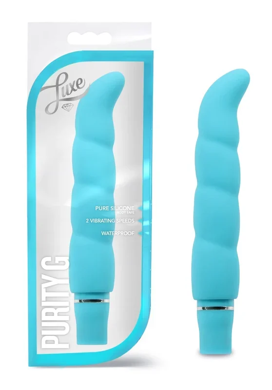 Luxe Purity G Aqua 6.25 Inch Vibrator with Vibrating Functions