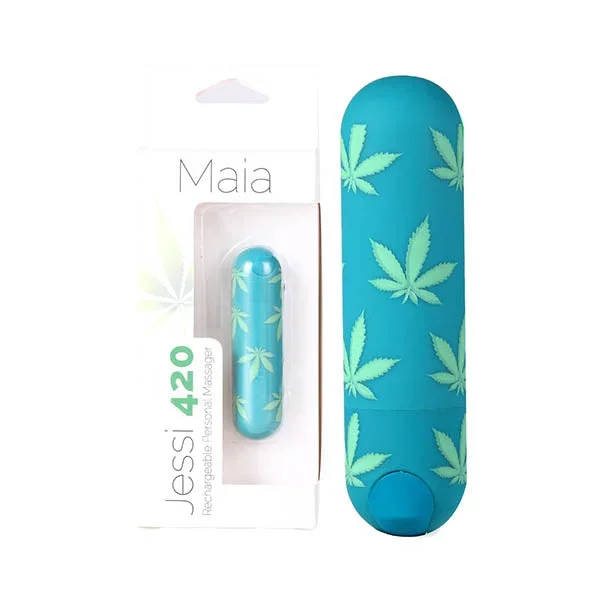 Maia Jessi 420 – Emerald Green 7.6 cm USB Rechargeable Bullet