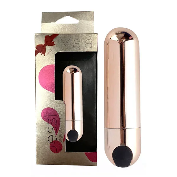 Maia Jessi – Rose Gold 7.6 cm USB Rechargeable Bullet
