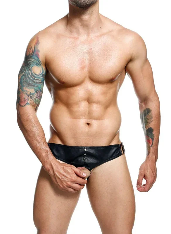 Male Basics DNGEON Cock Ring Jock Strap Black O/S
