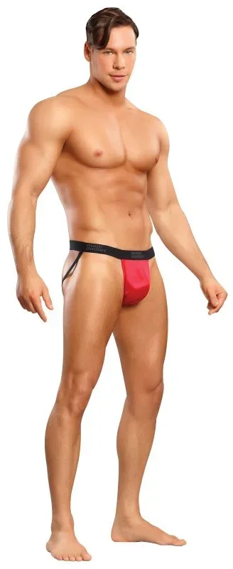 Male Power Underwear Jock Satin Lycra Red L/XL: Elevate Your Comfort and Style