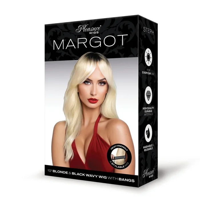 Margot Premium Stylable Blonde Black Wig With Soft Waves