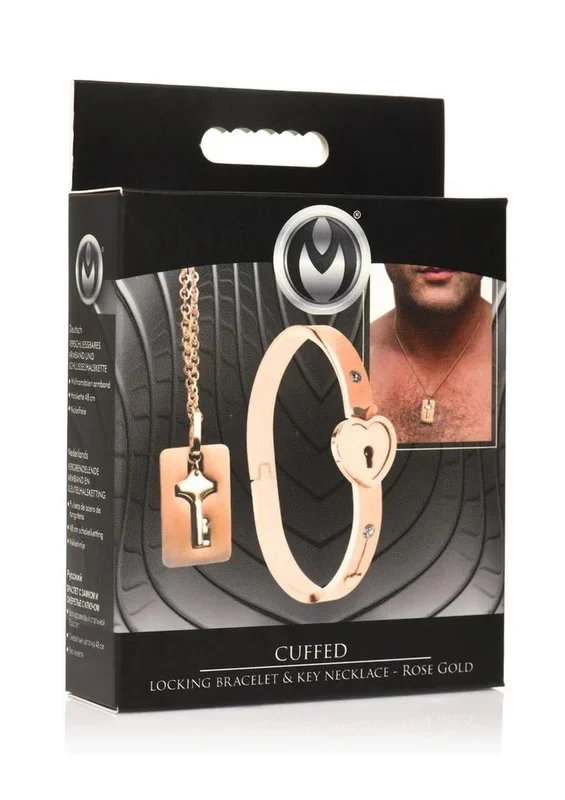 Master Series Cuffed Locking Bracelet & Key Necklace