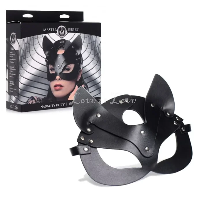 Master Series Naughty Kitty Cat Mask Black