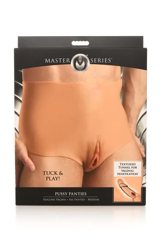 Master Series Pussy Panties Silicone Vagina/Ass Medium From XR Brands