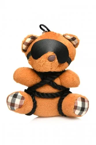 Master Series Rope Teddy Bear Keychain for Adult Fun and Playful Decor
