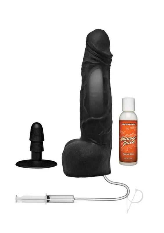 Merci Dual Density Ultraskyn Squirting Cumplay Cock with Removable Vac-U-Lock Suction Cup – Black