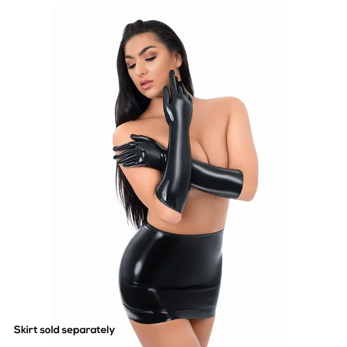 Myu Latex Full Length Glove Black