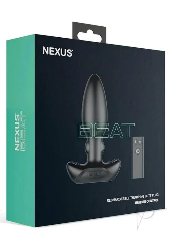 Nexus BEAT Thumping Butt Plug with Remote Control Black