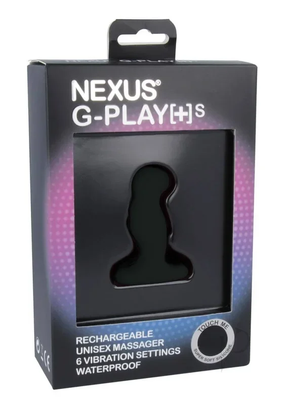 Nexus G-Play Small Unisex Vibrator – Black Silicone Vibrator
